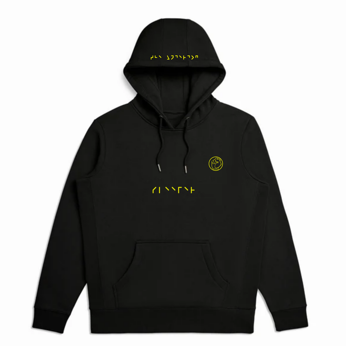 PREMIUM BLACK AND YELLOW HOODIE